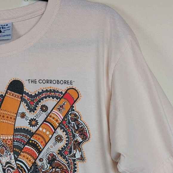 Gooses T-Shirts Australia Aboriginal Art  Graphic T-Shirt Size L Unisex - Picture 3 of 10